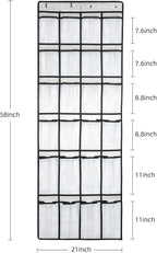 SAVERHO Over the Door Shoe Organizer, Hanging Shoe Organizer - Image 2