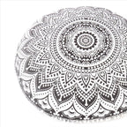 Mandala Floor Pillow Cover Meditation Cushion Seating Throw Hippie Round by EyesofIndia