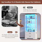 TAGELIER 67" Tall Display Cabinet - Image 6