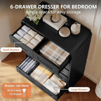 5 Piece Bedroom Sets, Modern Dresser and Nightstand Sets & Bookshelf - Image 3