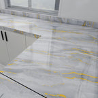 White Gold Marble Contact Paper - Image 2