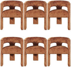 Jofran Gwen Jacquard Upholstered Accent Chair, Modern Luxury Plush Sculptural by Jofran+Inc.