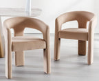 VESCASA Velvet Barrel Dining Chair - Image 8