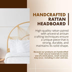 Kouboo Sunflower Rattan Full Headboard Bedroom Bedroom Furniture Headboard Full - Image 3