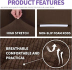 ZNSAYOTX Super Stretch Couch Cover Love Seat Sofa Covers - Image 4