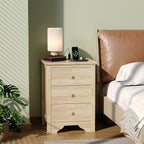 Bonnlo Solid Wood Nightstand Unfinished - Image 9