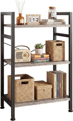 DUMOS 3 Tiers Open Bookshelf, Classic Freestanding Tall Display Shelf, Sturdy by DumosLifestyle