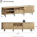 ONBRILL 86.6" TV Stand with Power Outlet - Image 2