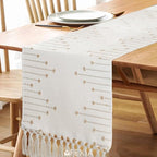 FEXIA Boho Table Runner with Tassels 90 Inches Long - Image 4