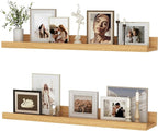 Floating Shelves for Wall, 24 inch Wood Floating Shelves Set of 2, Picture by Unknown