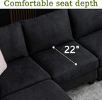 122.8" Large Sectional Couches for Living Room, 6 Seater L Shaped Modular - Image 7