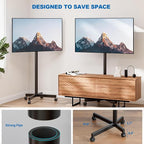 Mobile TV Cart Rolling TV Stand - Image 4