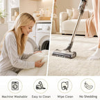 Ophanie 2x10 Runner Rug for Hallway, Upgrade Non-Slip Fluffy Soft Bedside Rugs - Image 3