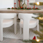 VESCASA Faux Leather Barrel Dining Chair - Image 6