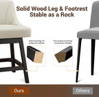 YaFiti Swivel Bar Stools Set of 2, 26 Inch Counter Height Bar Stools - Image 8
