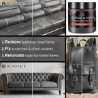 Leather Recoloring Balm and Scratch Repair Kit, Dark Gray Leather Restorer - Image 3