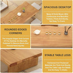 100cm Japanese Floor Table -Vintage Solid Wooden Tatami Table, Low Rectangular - Image 6