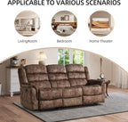 EBELLO 2 Pieces Reclining Couch Furniture Set, Overstuffed Reclining Loveseat - Image 6