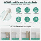 QDWIS Antique White Curtain Rods - Image 6
