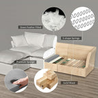 6 Seat U Shape Modular Sectional Couch Sofa - Image 4
