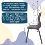 Children’s Factory MyPosture Plus 12" Chair, 2 Pack, Stackable Ergonomic - Image 7