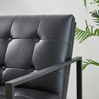 Glitzhome Mid Century Modern Accent Chairs Set of 2, Modern Living Room Chairs - Image 8