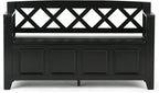 SIMPLIHOME Amherst Entryway Storage Bench - Image 8