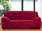vctops 1-Piece Velvet Plush Stretch Loveseat Sofa Slipcover by vctops