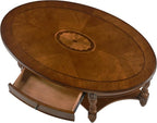 Solid Wood Oval Coffee Table - Image 4