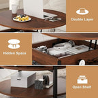 FABATO Round Lift Top Coffee Table - Image 5