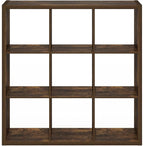 Furinno Cubicle Book Shelf, 9-Cube Bookshelf, Extra Thick Frame Reversible - Image 4