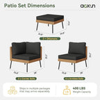 Aoxun 8 Piece Patio Furniture Set, 8 Seats Outdoor Sectional Sofas - Image 7