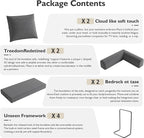 59in Convertible Sofa Bed, Corduroy Boneless Couch Bed, Futon Sleeper Sofa Pull - Image 5