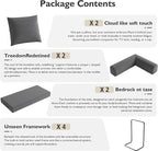 79in Convertible Sofa Bed, Corduroy Boneless Couch Bed, Futon Sleeper Sofa Pull - Image 6