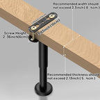 Wlrrcwdttc 4 Pcs Adjustable Height Bed Support Legs 10-17 inch, Bed Frame - Image 6