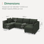 HONBAY Modular Sectional Sofa Couch - Image 2