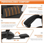 Sweetcrispy Office Computer Desk Chair, Ergonomic High-Back Mesh Rolling Work - Image 6