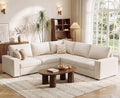 ABCASA Oversized Modular V Shaped Sectional Couches by ABCASA
