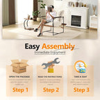 VINGLI 28" Wide Plush Upholstery Sling Modern Accent Chair - Image 8