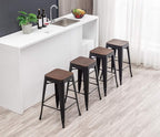 HAOBO Home 30" Backless Metal Counter Stool Height Bar Stools Barstools - Image 8