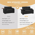 Auvsoce 65" Sleeper Sofa Bed Loveseat, Convertible Couch - Image 6