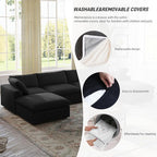 Cloud Modular Sectional Sofa Couch, 80.3" Convertible Couches Lovesofa - Image 4