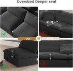 Cloud Modular Sectional Sofa Couch, Oversized Couch 8 Seater - Image 5