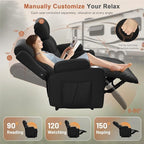 Home Theater Seating Loveseat Recliner Sofa, Wall-Hugger Reclining Couch - Image 7