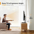 Perlegear Tabletop TV Stand, Universal TV Stand - Image 3