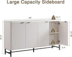 Fatmok Fluted Furniture Set – 65" Buffet Sideboard Cabinet - Image 3