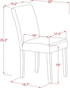 East West Furniture ABP6T24 Abbott Parson Chairs - Image 3