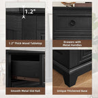 Joaxswe Farmhouse 4 Drawer Dresser - Image 7