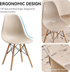 5-Piece Round Dining Table Set, Small 31.5" Kitchen Table Chairs Set of 4 Space - Image 5