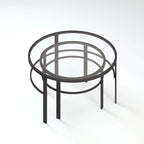 Henn&Hart Round Nested Coffee Table in Blackened Bronze, Coffee Table coffee - Image 4